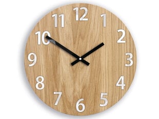 Sieninis laikrodis AmadeuszWoodWhite цена и информация | Часы | pigu.lt