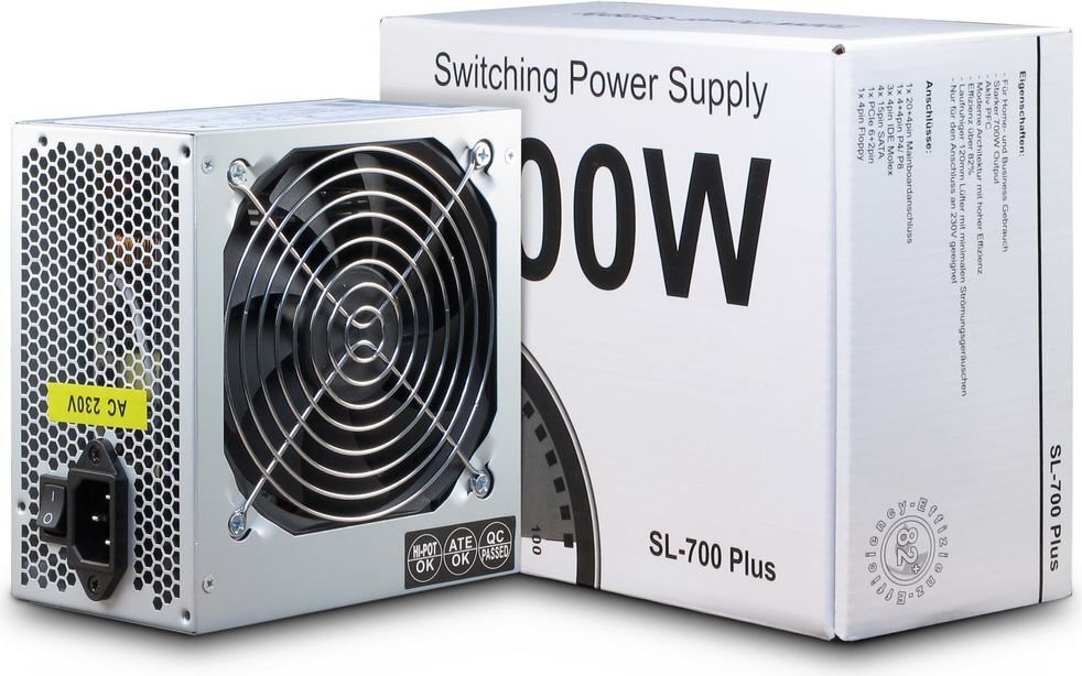 Inter-Tech SL-700 Plus 700W (88882141) kaina ir informacija | Maitinimo šaltiniai (PSU) | pigu.lt