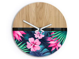 Sieninis laikrodis FlowerWood цена и информация | Часы | pigu.lt