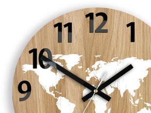 Настенные часы Kарта мира цена и информация | Часы | pigu.lt