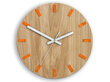 Sieninis laikrodis SimpleWoodOrange kaina ir informacija | Laikrodžiai | pigu.lt