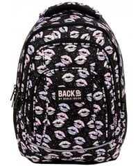 Mokyklinė kuprinė BackUP Kiss A12, 26 L, juoda kaina ir informacija | Kuprinės mokyklai, sportiniai maišeliai | pigu.lt