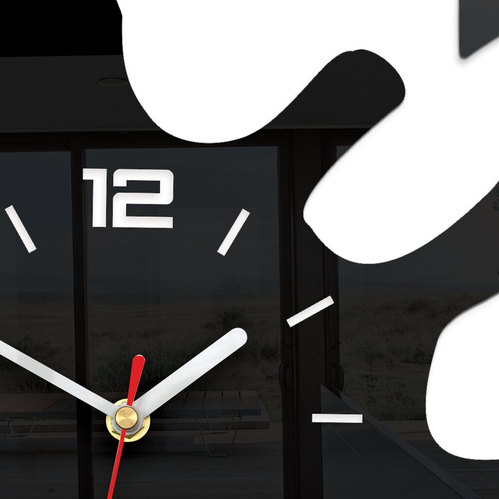 Sieninis laikrodis Kleks Black Ultra Quiet kaina ir informacija | Laikrodžiai | pigu.lt
