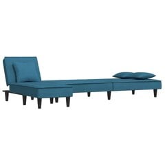 Sofa-lova vidaXL, mėlyna цена и информация | Диваны | pigu.lt