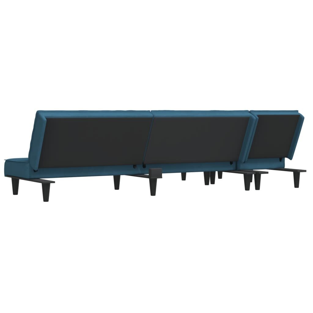 Sofa-lova vidaXL, mėlyna kaina ir informacija | Sofos | pigu.lt