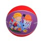 Krepšinio guminis kamuolys 16 cm, raudonas-violetinis цена и информация | Pripučiamos ir paplūdimio prekės | pigu.lt