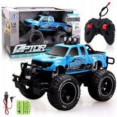 RC automobilis Monster Truck 1:14, mėlynas kaina ir informacija | Žaislai berniukams | pigu.lt