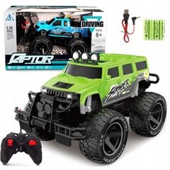 RC automobilis Monster Truck 1:14, žalias kaina ir informacija | Žaislai berniukams | pigu.lt