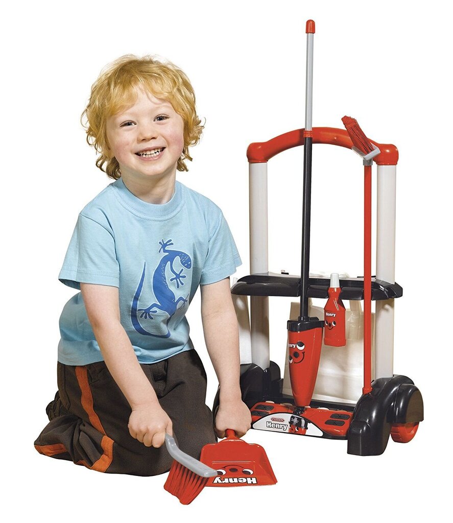 Žaislinis valymo vežimėlis vaikams su priedais Casdon цена и информация | Žaislai mergaitėms | pigu.lt