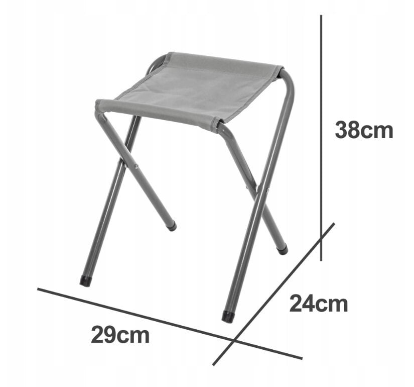 Sulankstomas turistinis stalas su kėdėmis Abarqs, baltas, 60 x 60 x 6cm kaina ir informacija | Turistiniai baldai | pigu.lt