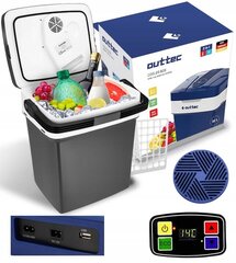 Kelioninis šaldytuvas Outtec 66067, pilkas, 27 l kaina ir informacija | Šaltkrepšiai, šaltdėžės ir šaldymo elementai | pigu.lt