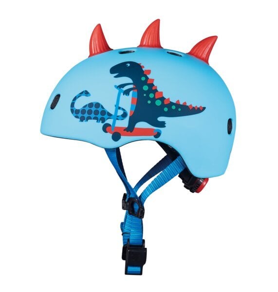 Micro 3D Scootersaurus šalmas, mėlynas kaina ir informacija | Šalmai | pigu.lt