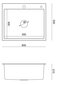 Plautuvė Granitan, 60x50 cm kaina ir informacija | Virtuvinės plautuvės | pigu.lt