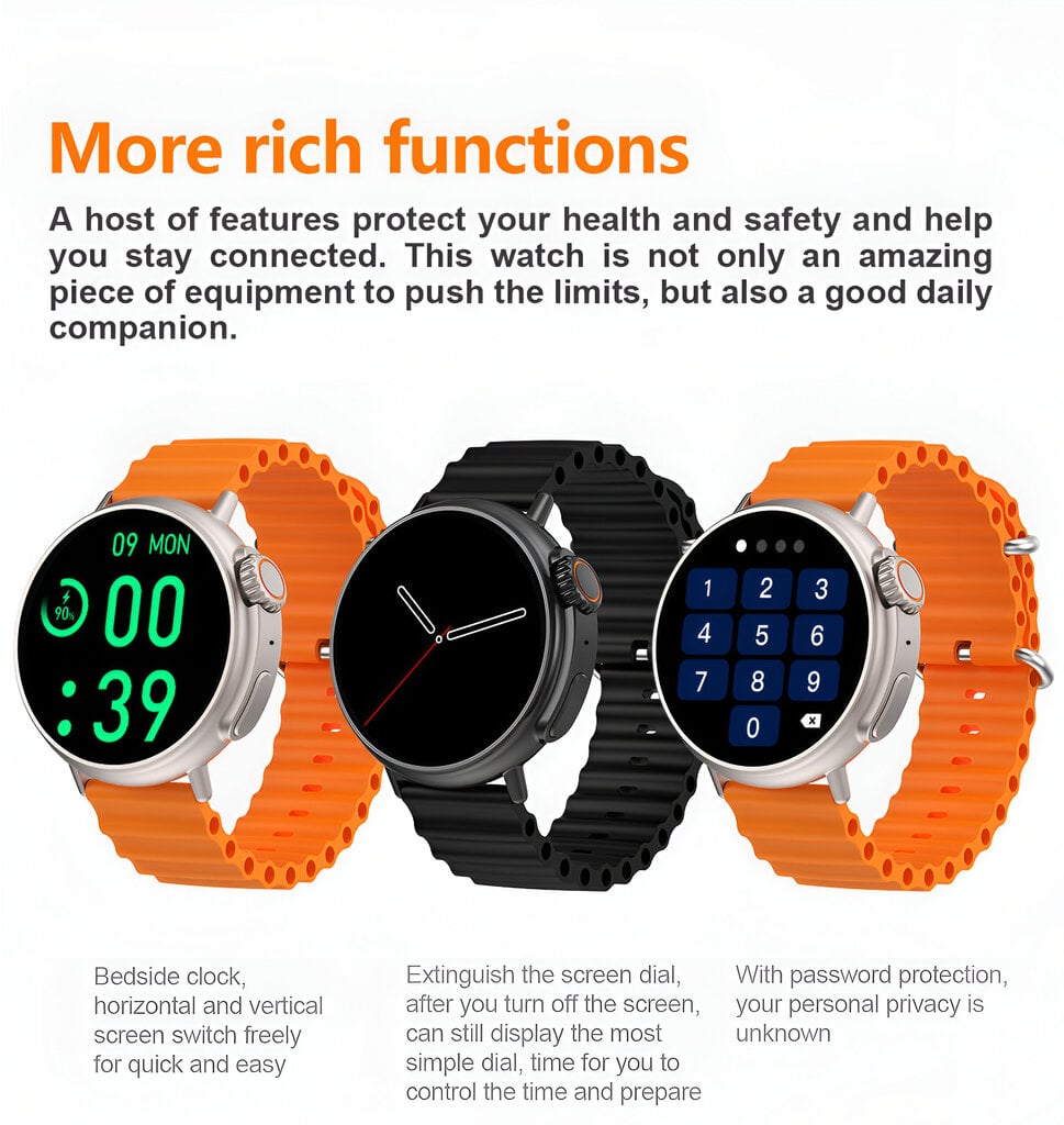 Livman GT88 Orange kaina ir informacija | Išmanieji laikrodžiai (smartwatch) | pigu.lt