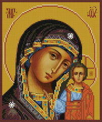 Deimantinė mozaika su rėmeliu TM Varvikas The Kazan Mother of God LD002e 30x35 cm kaina ir informacija | Deimantinės mozaikos | pigu.lt