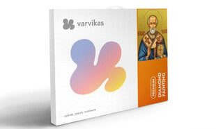 Deimantinė mozaika su rėmeliu TM Varvikas Saint Nicholas of Myra LD004e 30x35 cm kaina ir informacija | Deimantinės mozaikos | pigu.lt