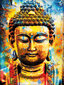 Deimantinė mozaika su rėmeliu TM Varvikas The Buddha LE146e 30x40 cm kaina ir informacija | Deimantinės mozaikos | pigu.lt