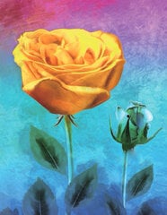 Алмазная вышивка картина стразами на подрамнике ТМ Варвикас, полная выкладка 40x50 см  "Желтая роза" LG227e цена и информация | Алмазная мозаика | pigu.lt
