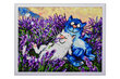 Deimantinė mozaika su rėmeliu TM Varvikas Cats - In Lavender LG275e 40x50 cm kaina ir informacija | Deimantinės mozaikos | pigu.lt