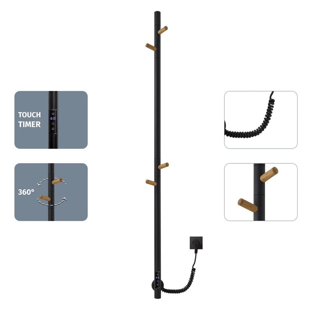 Elektrinis rankšluoščių džiovintuvas Telvel, 150x1400 mm цена и информация | Gyvatukai, vonios radiatoriai | pigu.lt