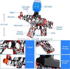 Электрический пистолет с шариками из водного геля и поролоновым дротиком, LIVMAN ST604B цена и информация | Игрушки для мальчиков | pigu.lt