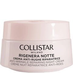 Naktinis veido kremas Collistar rigenera anti-wrinkle repairing, 50 ml kaina ir informacija | Veido kremai | pigu.lt