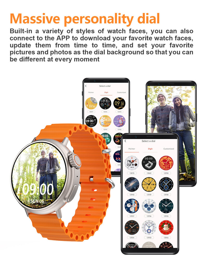 Livman S9 Ultra Black цена и информация | Išmanieji laikrodžiai (smartwatch) | pigu.lt