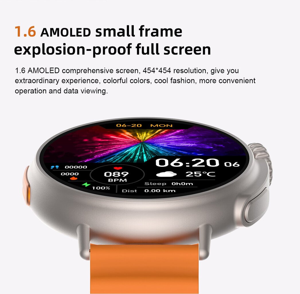 Livman S9 Ultra Black kaina ir informacija | Išmanieji laikrodžiai (smartwatch) | pigu.lt