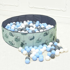 Складной басейн для шаров Pitt Kids, зеленый цена и информация | Игрушки для малышей | pigu.lt