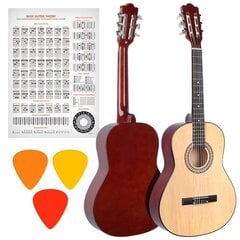 Gitaros komplektas pradedantiesiems NAT NN BD 36 3/4 kaina ir informacija | Gitaros | pigu.lt