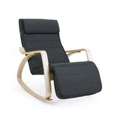 Кресло-качалка Songmics LYY10G, черное цена и информация | Кресла в гостиную | pigu.lt