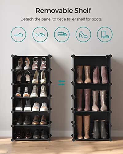 Modulinė batų lentyna, pilka kaina ir informacija | Batų spintelės, lentynos ir suolai | pigu.lt