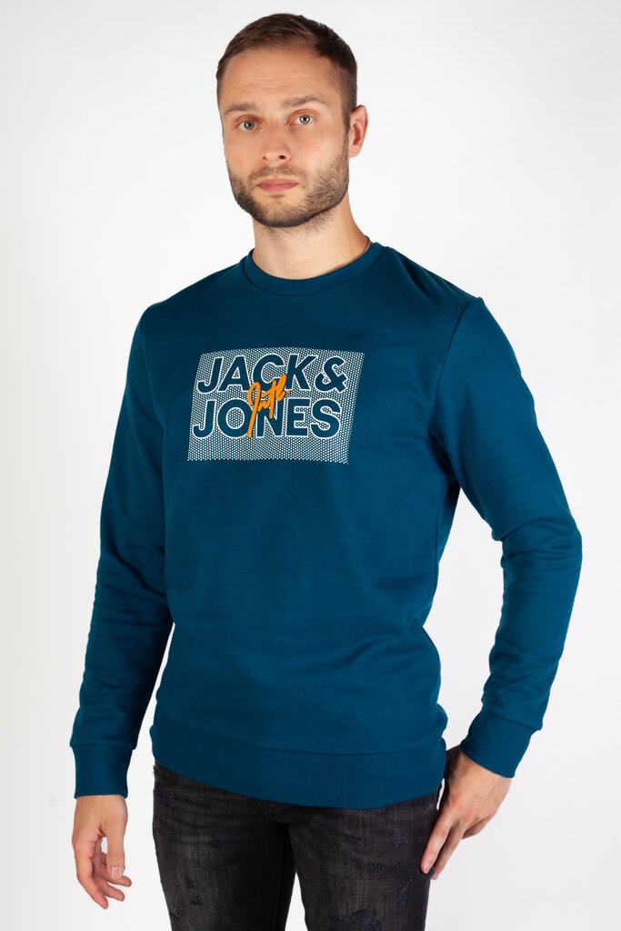 Džemperis vyrams Jack&Jones 12244822, mėlynas kaina ir informacija | Megztiniai vyrams | pigu.lt