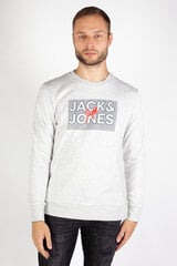 Спортивный свитер JACK&JONES 12244822WHITEMELANGE-S, серый цена и информация | Мужские свитера | pigu.lt