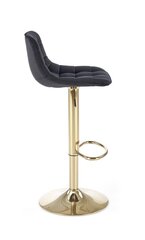 Baro kėdė H120, juoda/auksinė kaina ir informacija | Virtuvės ir valgomojo kėdės | pigu.lt
