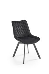 2-ių kėdžių komplektas K520, juodas kaina ir informacija | Virtuvės ir valgomojo kėdės | pigu.lt