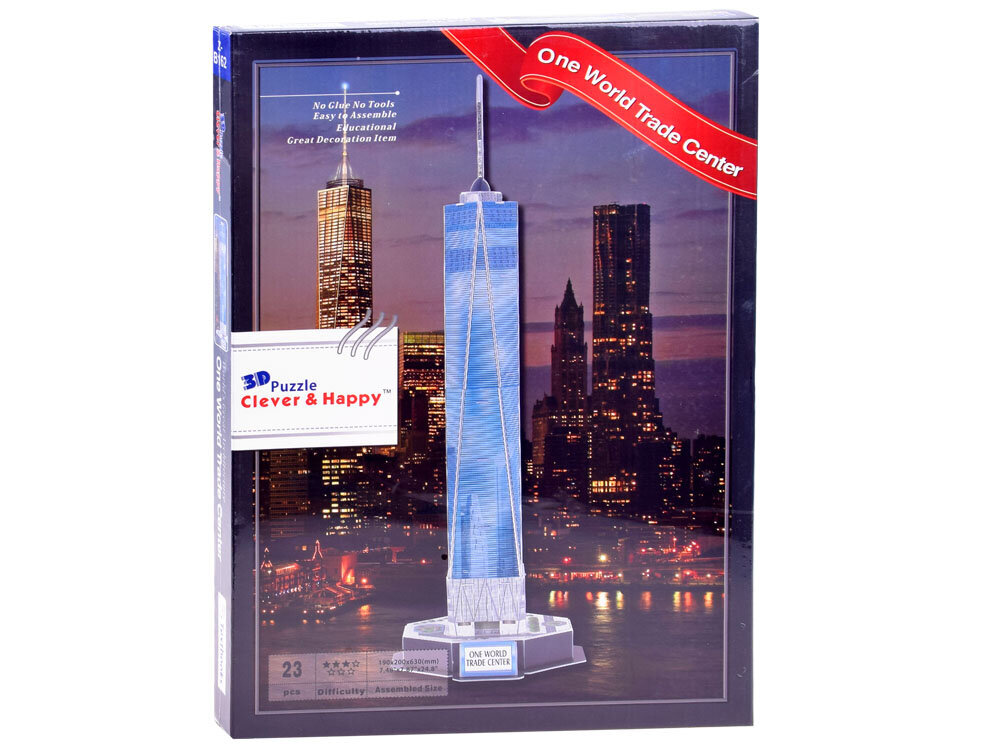 3D dėlionė One World Trade Center, 23 d. kaina ir informacija | Dėlionės (puzzle) | pigu.lt