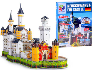 3D dėlionė Neuschwanst-ein pilis, 109 el. kaina ir informacija | Dėlionės (puzzle) | pigu.lt