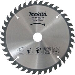 Makita pjovimo diskas 165mmx20mm D-03349 kaina ir informacija | Mechaniniai įrankiai | pigu.lt