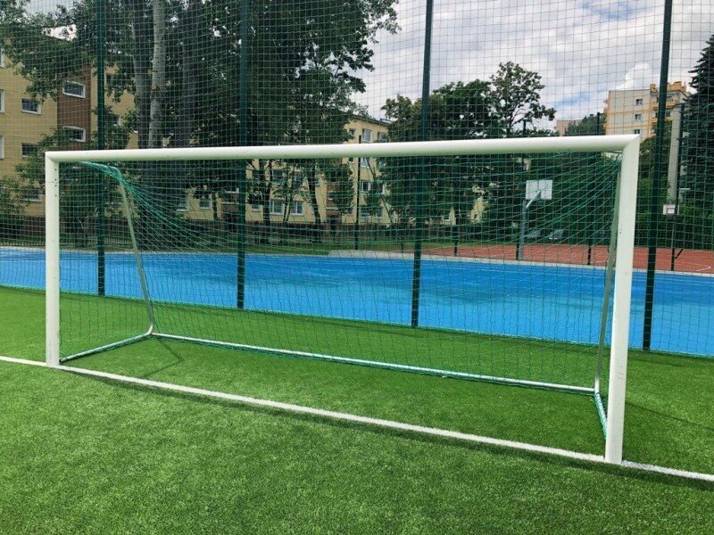 Futbolo vartų tinklas Yakimasport, 5x2 m, pilki kaina ir informacija | Futbolo vartai ir tinklai | pigu.lt