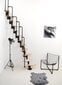 Moduliniai laiptai Twister Minka juoda, 294 cm kaina ir informacija | Laiptai | pigu.lt