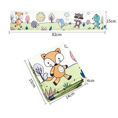 Мягкая книжка-раскладушка для малышей Медведь цена и информация | Развивающие игрушки | pigu.lt