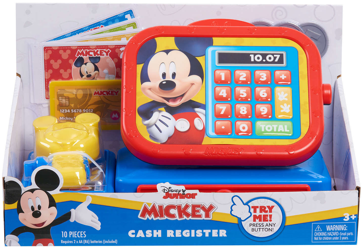 Elektroninis kasos aparatas Disney Mickey Mouse цена и информация | Žaislai mergaitėms | pigu.lt