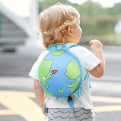 Vaikiška kuprinė Smart Mama Žemė, mėlyna/žalia kaina ir informacija | Kuprinės mokyklai, sportiniai maišeliai | pigu.lt