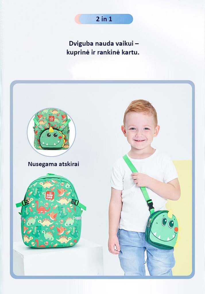 Kuprinė Smart Mama, mėlyna kaina ir informacija | Kuprinės mokyklai, sportiniai maišeliai | pigu.lt