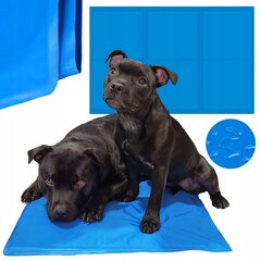 Охлаждающий коврик для собак и домашних животных 110 x 70см, синий XXL цена и информация | Лежаки, домики | pigu.lt