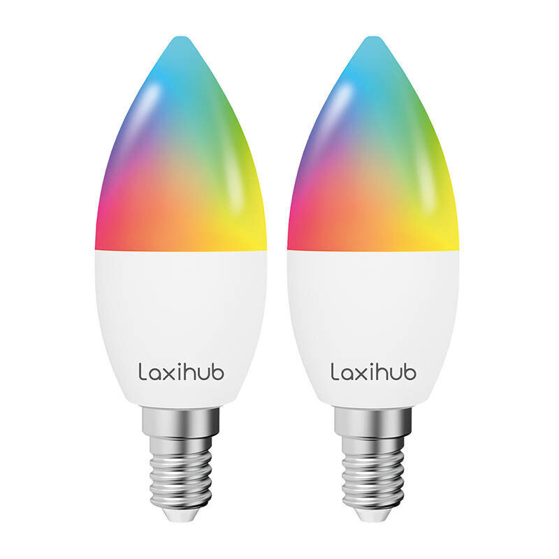 Išmanioji LED lemputė Laxihub LAE14S, E14, 2 vnt. цена и информация | Elektros lemputės | pigu.lt