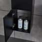 Vonios spintelė Lyfco 30x150x25 cm, juoda kaina ir informacija | Vonios spintelės | pigu.lt