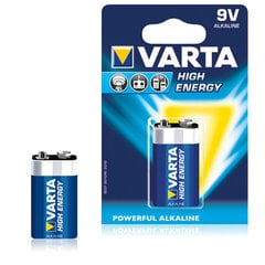 Baterija Varta 9 V 580 mAh S7606912 цена и информация | Батарейки | pigu.lt