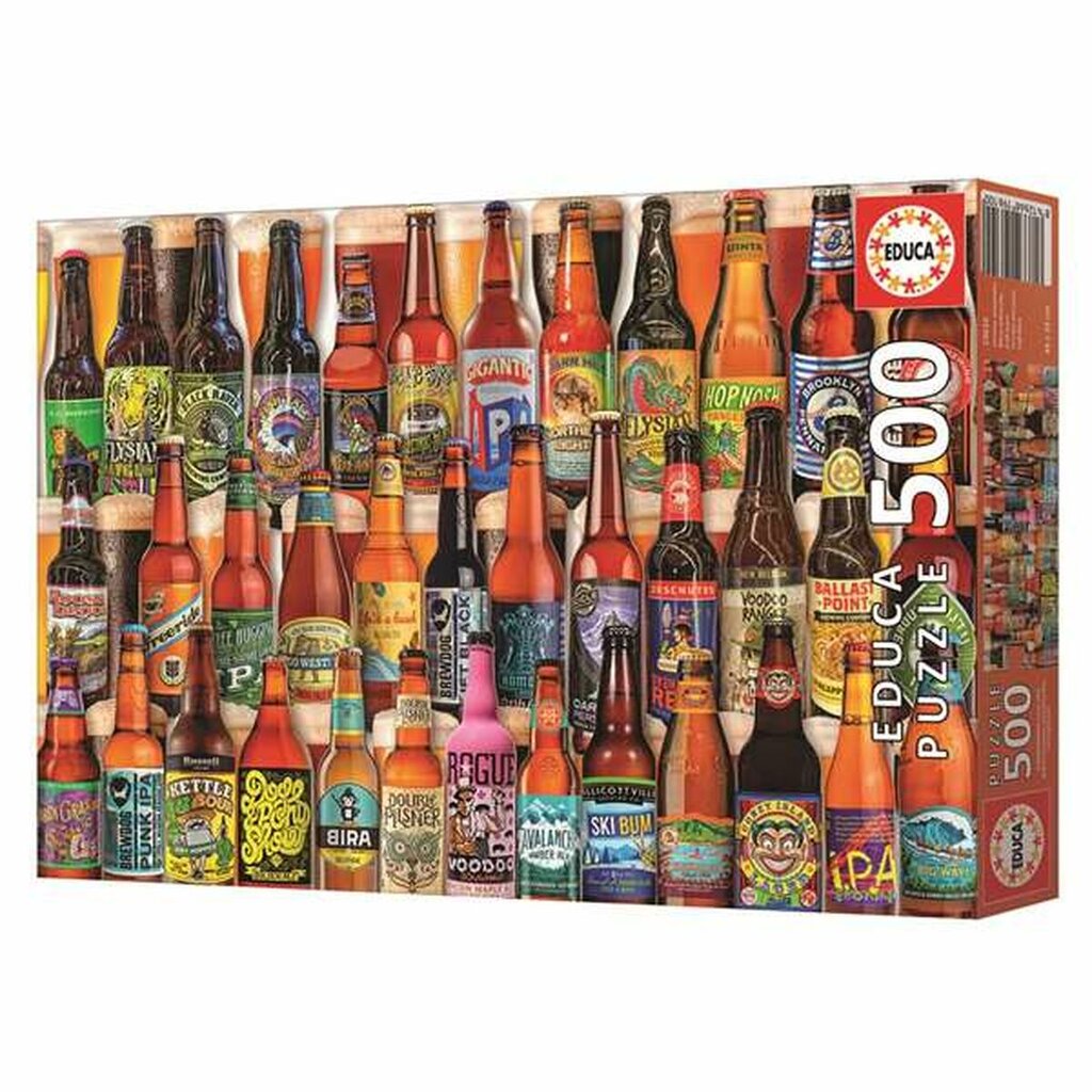 Dėlionė Educa Craft Beer, 500 d. kaina ir informacija | Dėlionės (puzzle) | pigu.lt